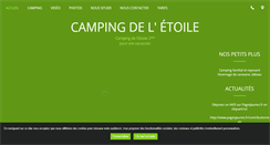 Desktop Screenshot of camping-letoile.com