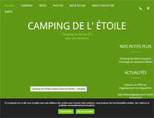 Tablet Screenshot of camping-letoile.com